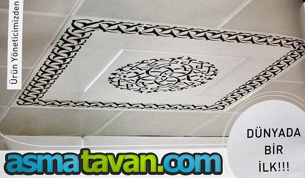 desenli metal asma tavan